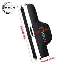 MBLN Bolsa de pesca portátil plegable PU con correa al hombro