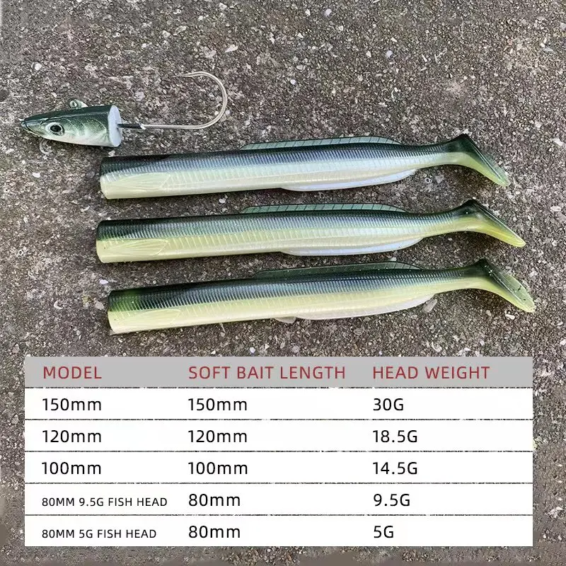 Señuelo Swimbait HAIMALUO lubina agua salada - imagen 2