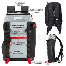 Bolsa Rapala Jungle multifunción para aparejos de pesca