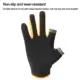Guantes de pesca táctiles, medio dedo, cómodos para conducción - imagen 2
