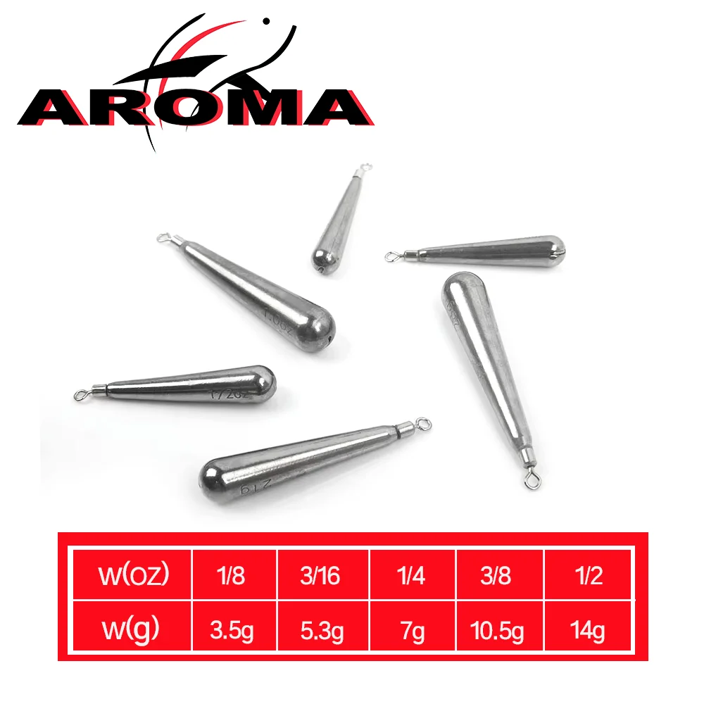 Accesorios y plomos largos de tungsteno para pesca