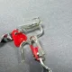 Señuelos giratorios en espiral rojos con corazón – Cuchara metálica - imagen 4