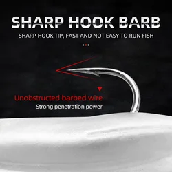 Señuelo cebo ShareShark tipo anguila luminoso con gancho de carbono