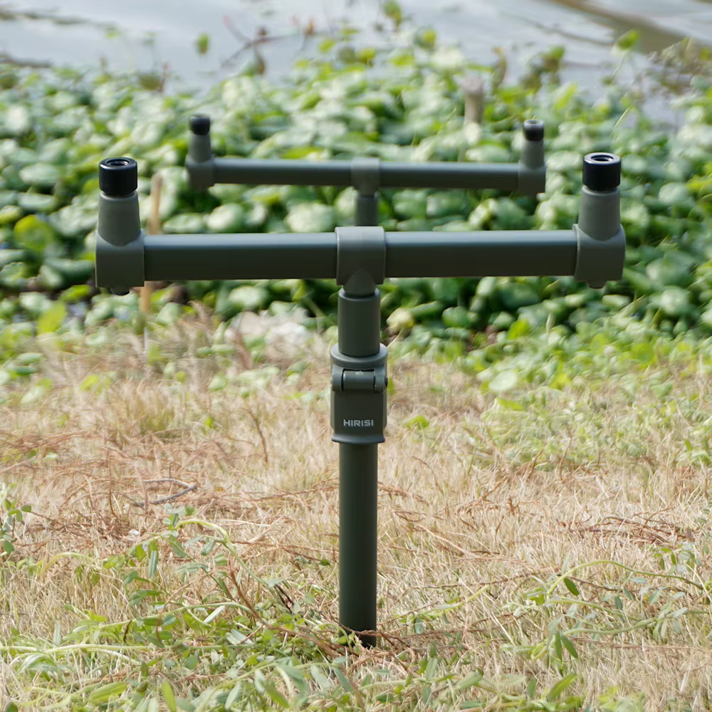 Soporte de cañas ajustable Hirisi aluminio, Buzz Bar para rod pod - imagen 3