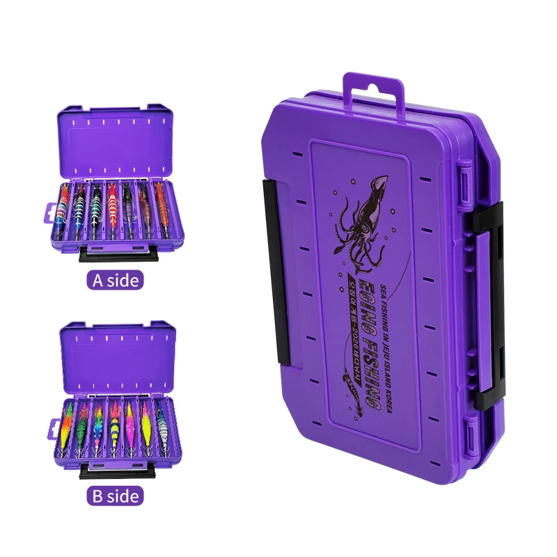 Caja doble cara para señuelos de calamar y accesorios de pesca - imagen 3