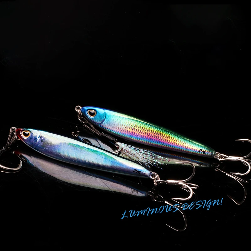 LETOYO Wobler metálico luminoso para lubina – cebo duro brillante - imagen 2
