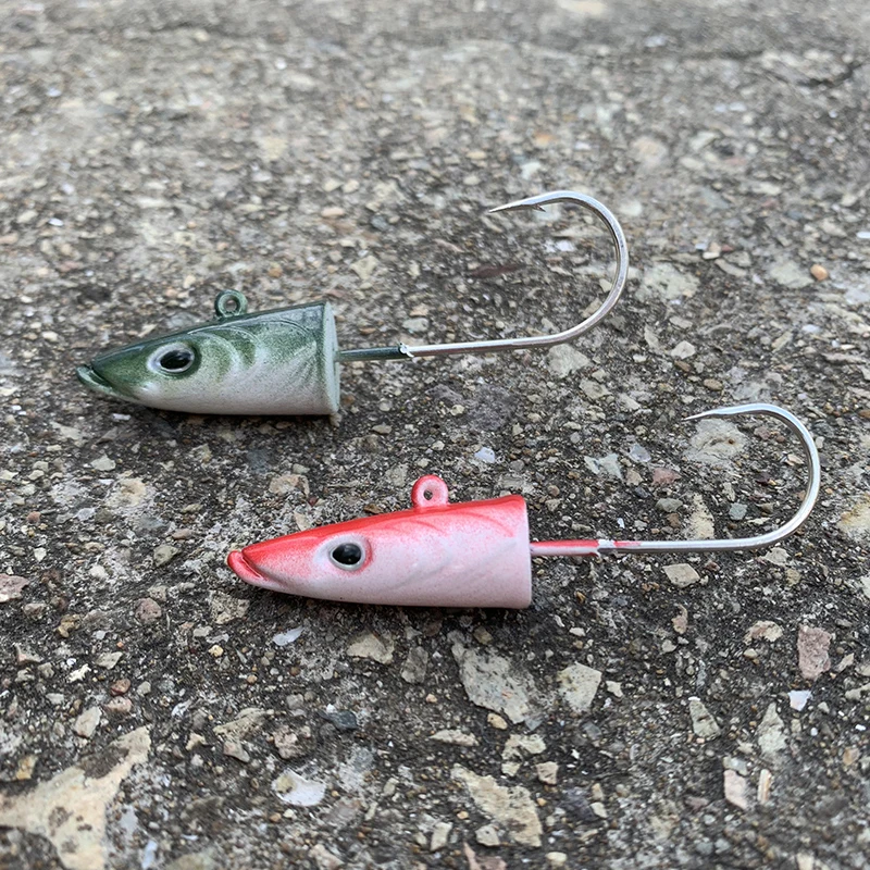 HAIMALUO Jig Head - señuelo suave para pesca en agua salada compacto - imagen 5