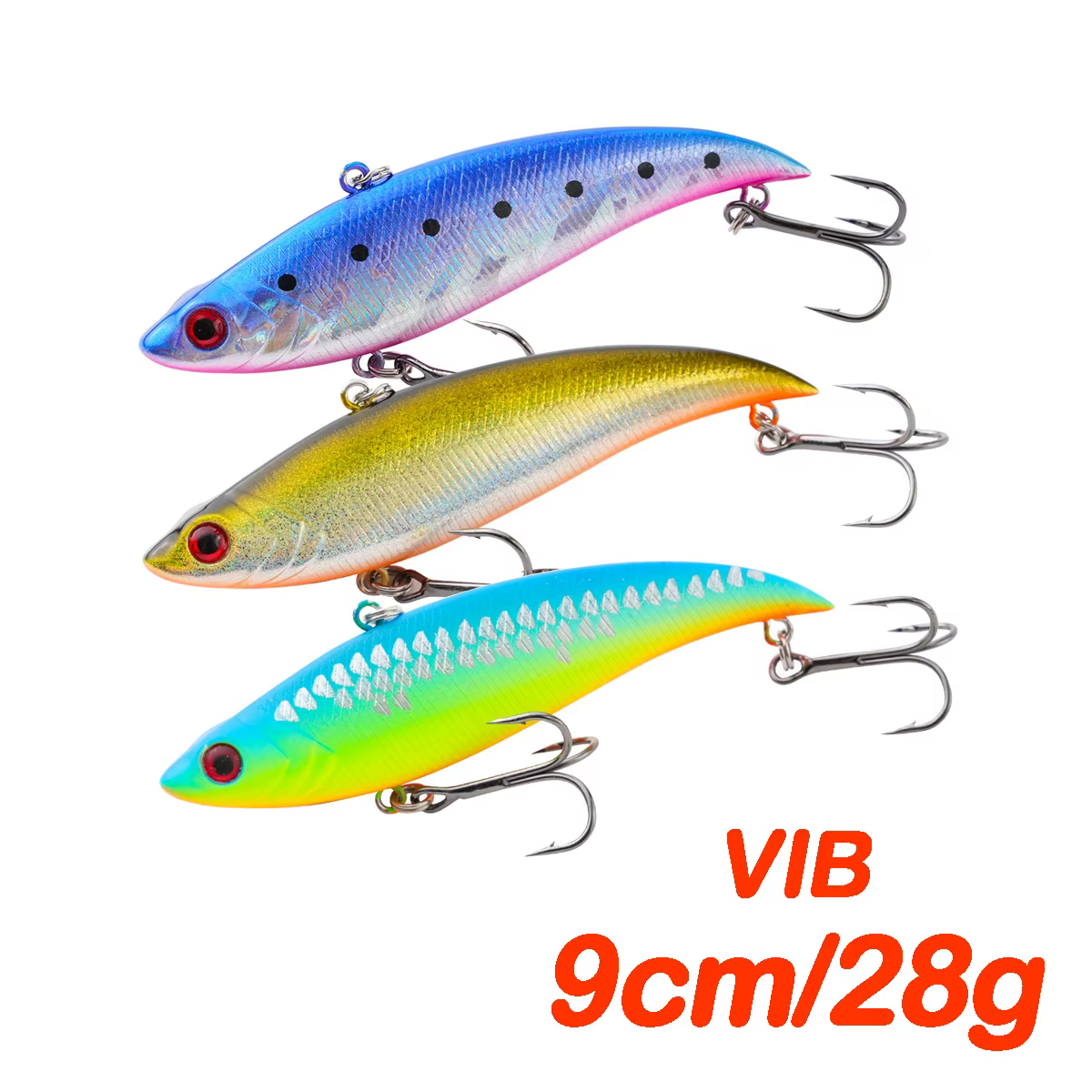 Señuelo VIB hundido sonoro para pesca en hielo y agua salada - imagen 3