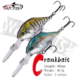 Crankbait flotante Walk Fish 85mm – Ojos 3D – Profundidad 1-3m