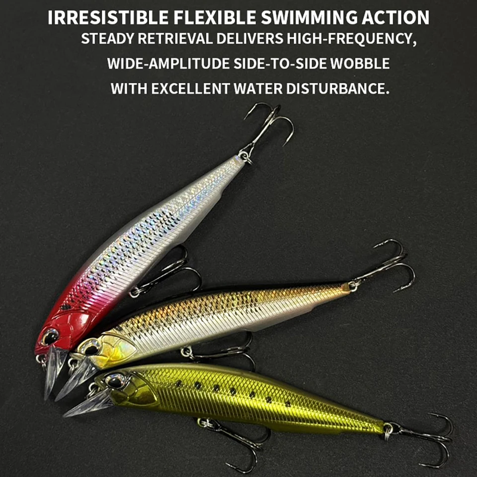 LOPEN VISSEN Minnow flotante jerkbait para lubina y trucha - imagen 2