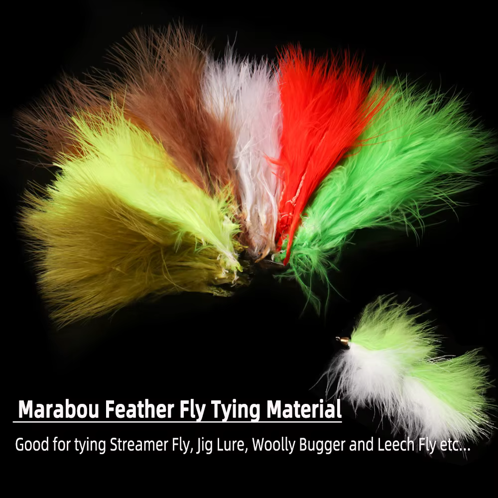 Wifreo Plumas de Marabú – Kit para Atar Moscas de Pesca - imagen 4