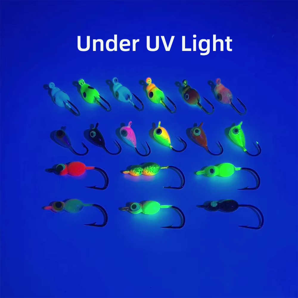 Jig Head Luminoso para Pesca en Hielo – Señuelo de Metal para Bass - imagen 4