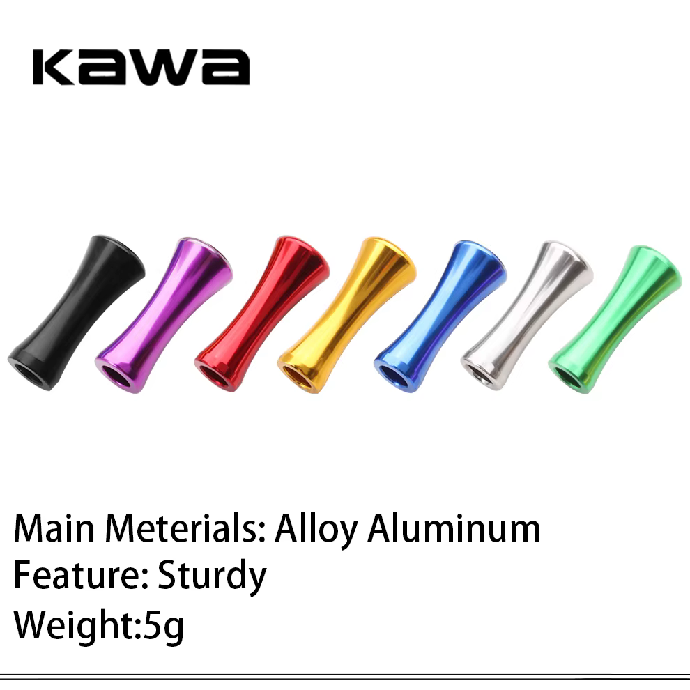 Perilla de carrete Kawa con acabado en aluminio