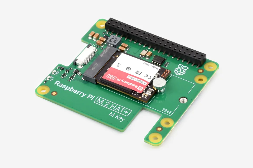 Kit oficial de Raspberry Pi SSD con sombrero M.2 HAT+