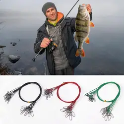Líneas de acero anti-mordeduras con núcleo de plomo para pesca