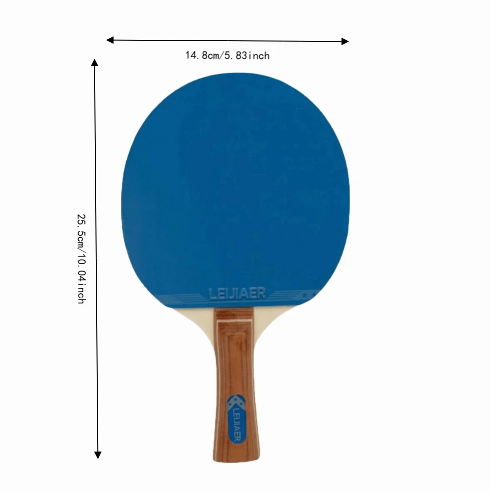 Raqueta de tenis de mesa doble cara alta velocidad para control estable