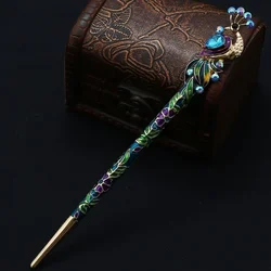 Cucharilla de Pesca Pavo Real Cristal Esmaltado – Estilo Retro
