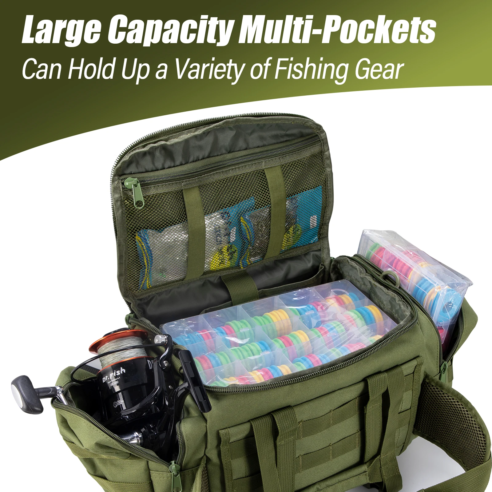 Bolsa de pesca de cintura alta capacidad - imagen 4