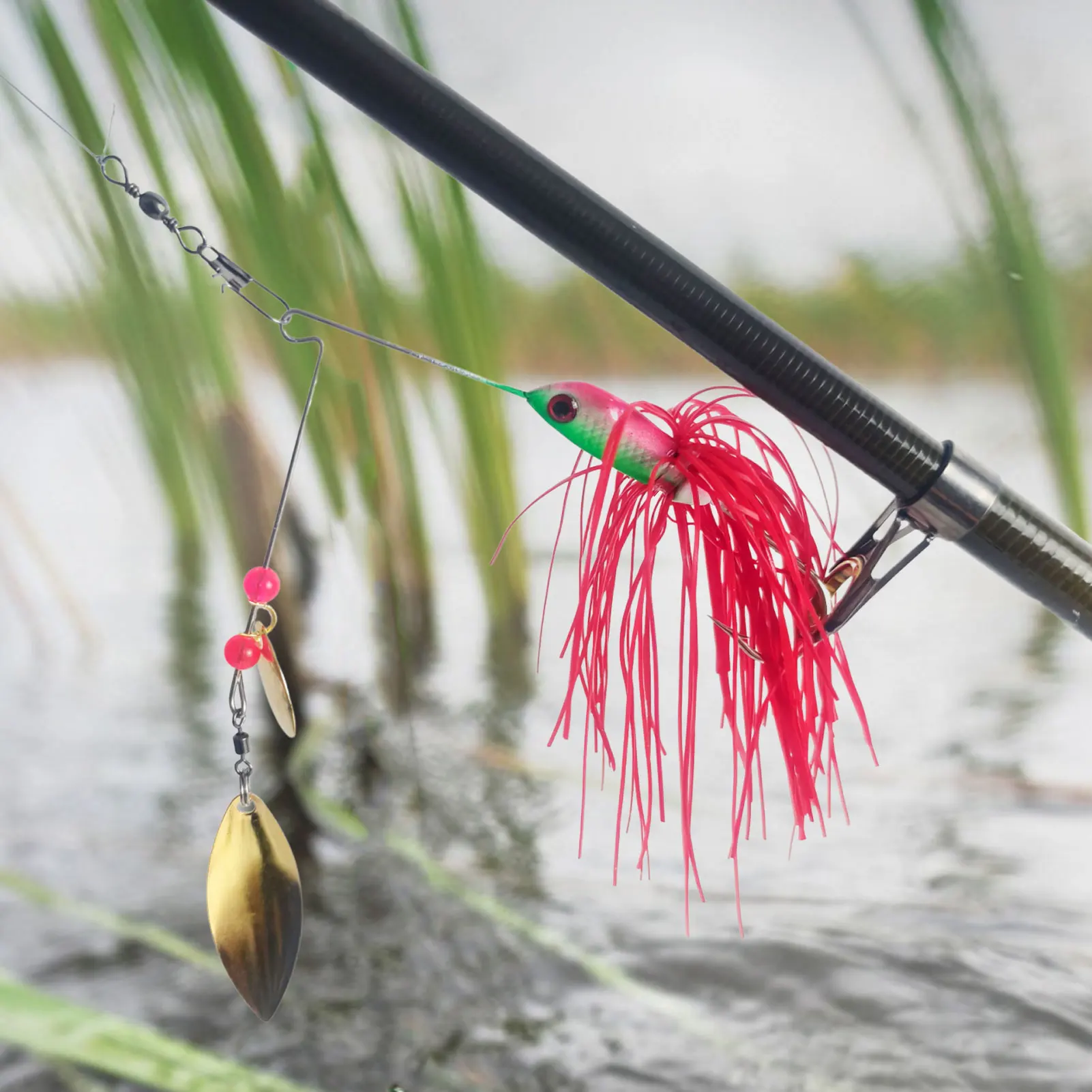 Free Fisher Spinnerbait Buzzbait con cuchara Willow para pesca - imagen 3