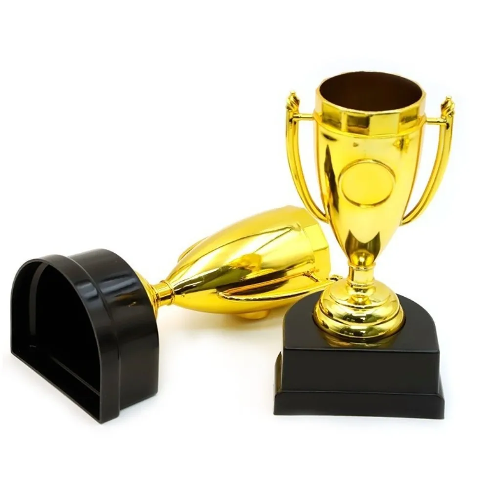 Trofeo de fútbol dorado gran tamaño de plástico para premio - imagen 5