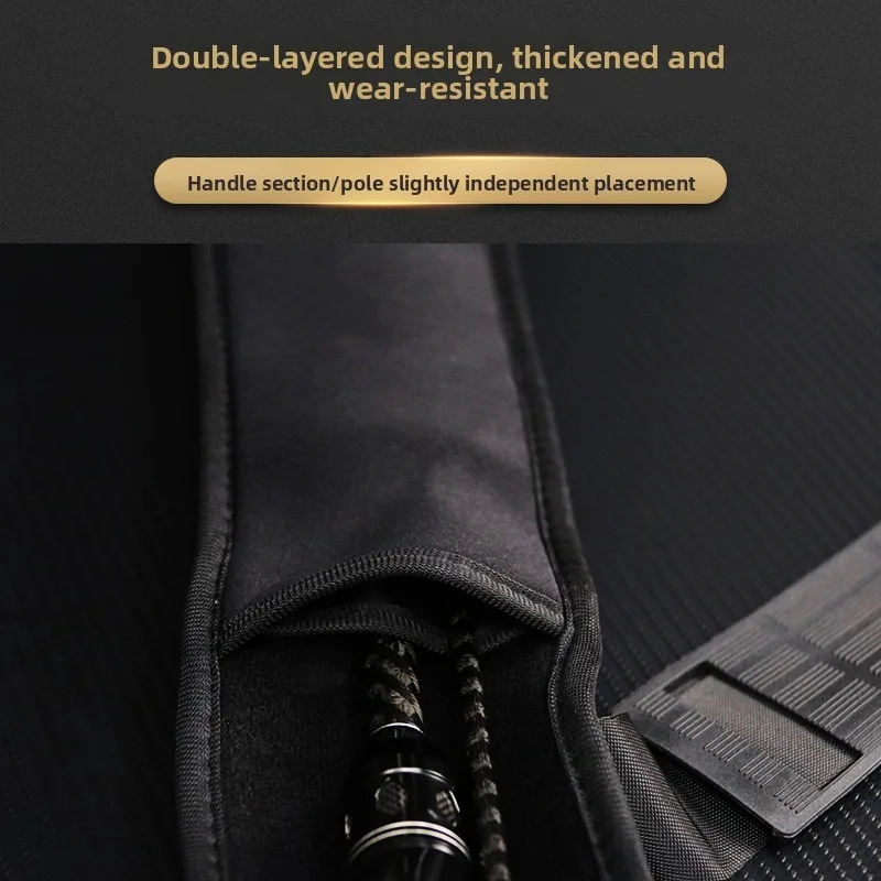 Funda para cañas QAJTAO Luya con correa doble capa y hombro - imagen 4