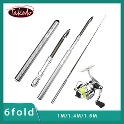 Caña Telescópica Hielo Takedo My J10 + Haspel 1M-1.6M Multilongitud Kids
