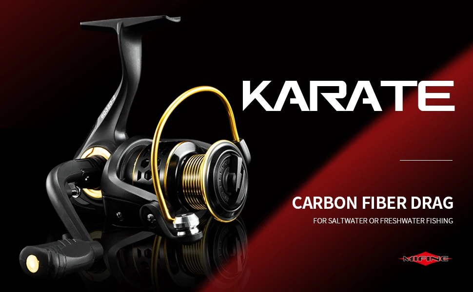 Carrete MIFINE KARATE vista frontal