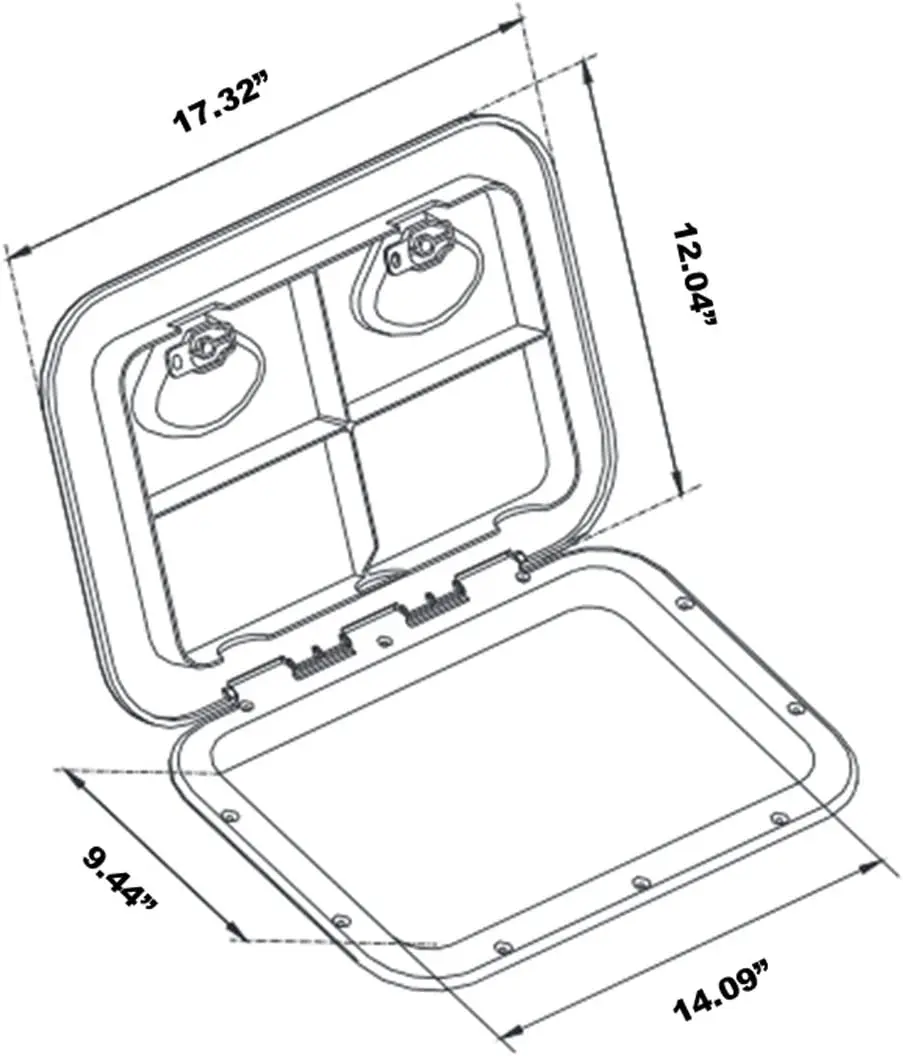 Cubierta de escotilla ABS para barco y RV