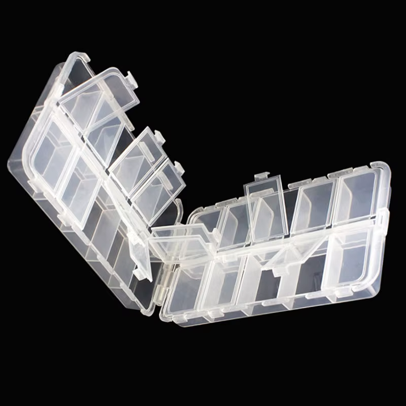 Caja de aparejos WEIHE mini roja transparente - imagen 3