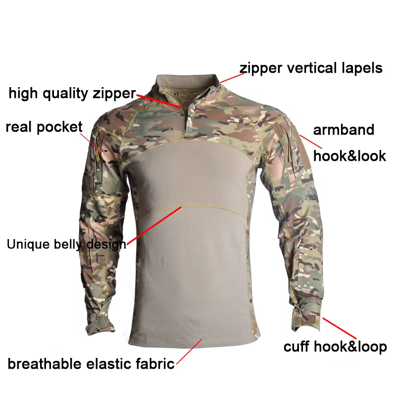 Camisa de Pesca Transpirable con Cremallera – Ajuste Ceñido - imagen 4