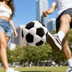 Saco arena fútbol entrenamiento pies cosido, hecho a mano multicolor