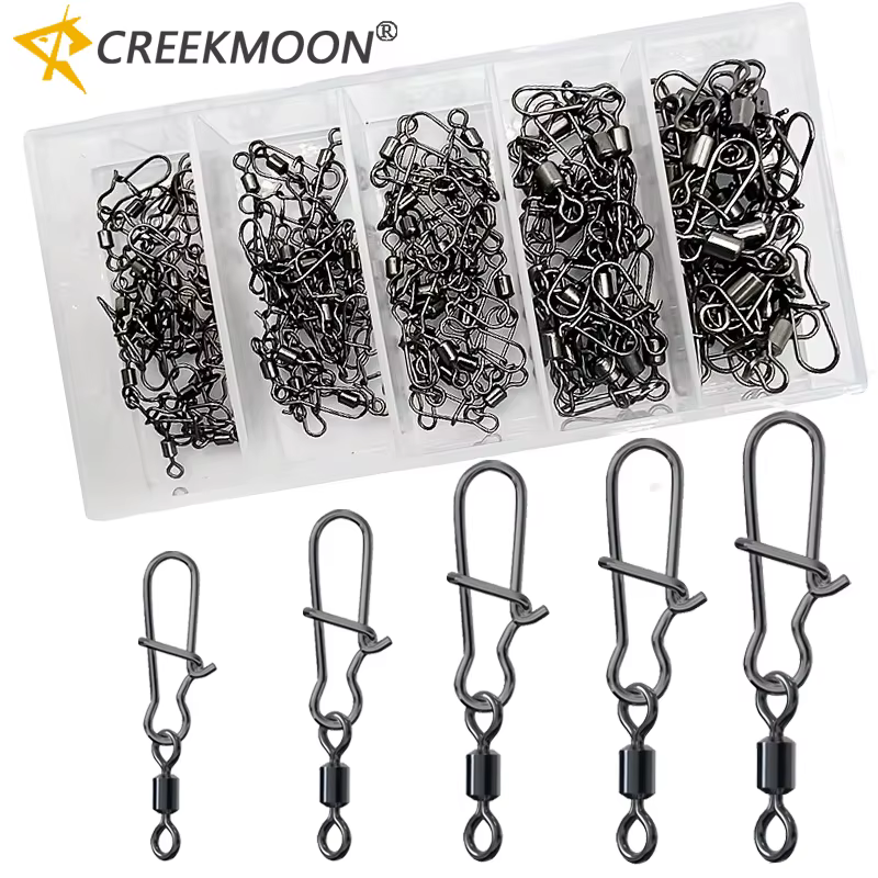 Emerillones de pesca con rodamiento de bolas de acero inoxidable - imagen 4