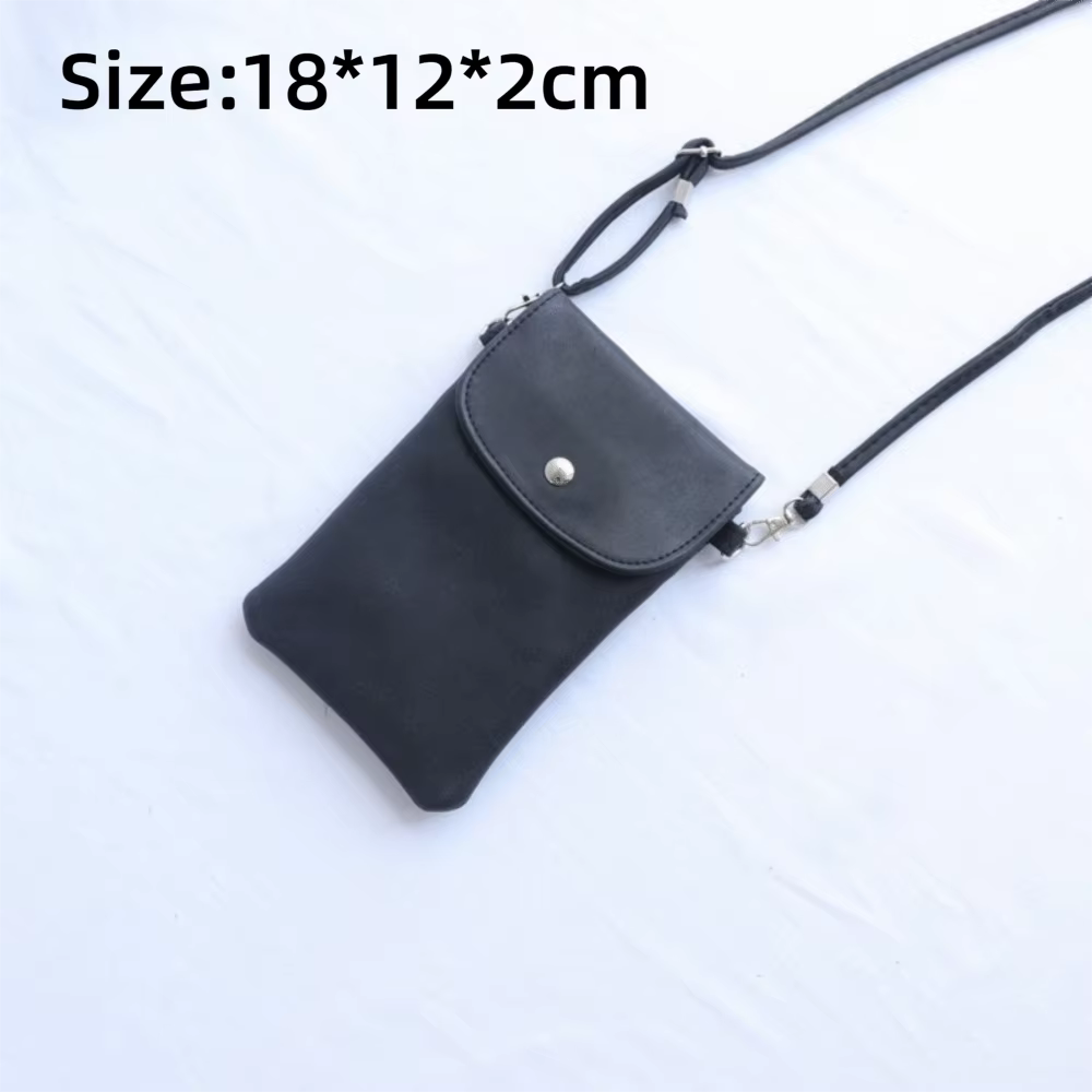Bolso bandolera para móvil de cuero PU con acabado de gamuza - imagen 3