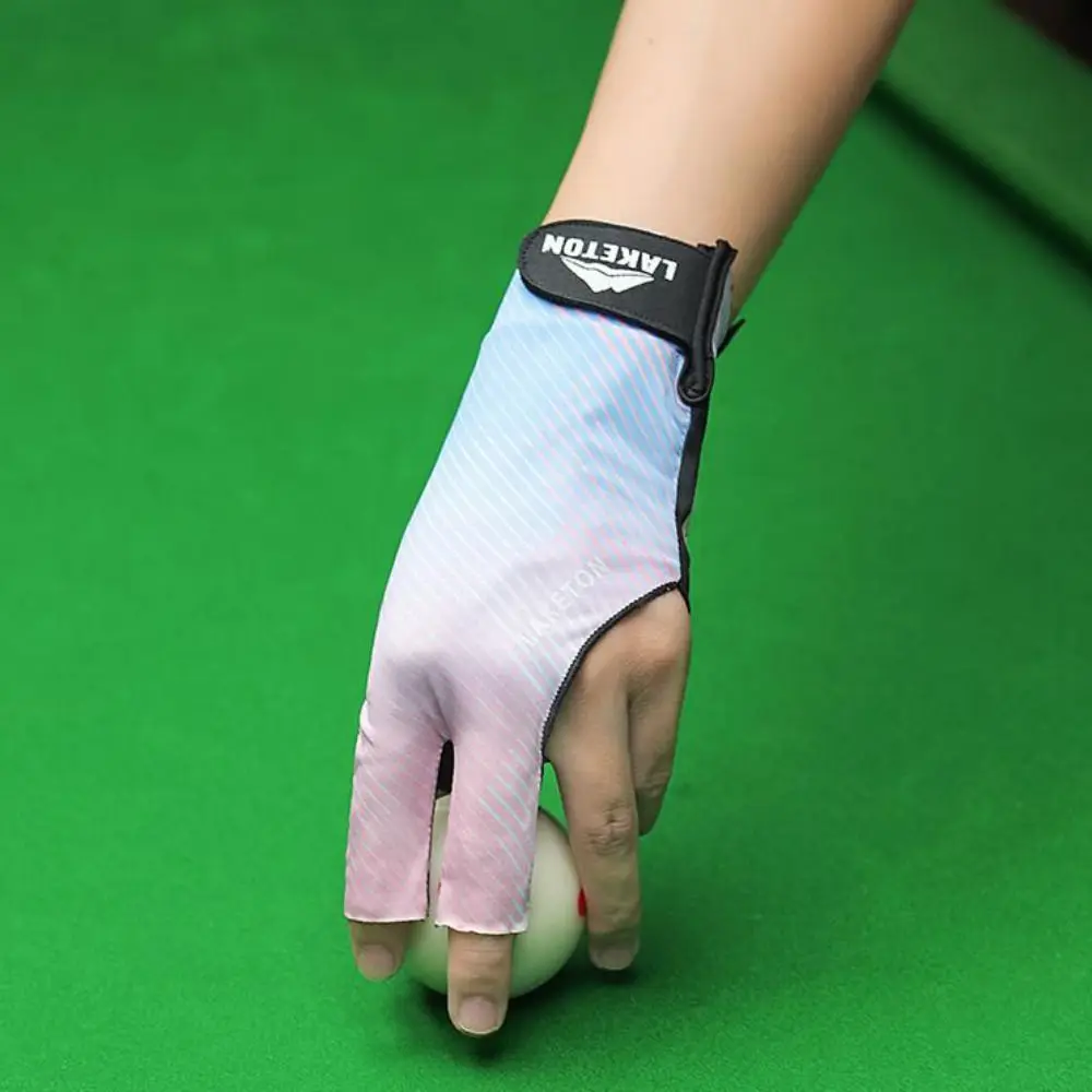 Guantes de billar mano izquierda tres dedos con punteras expuestas