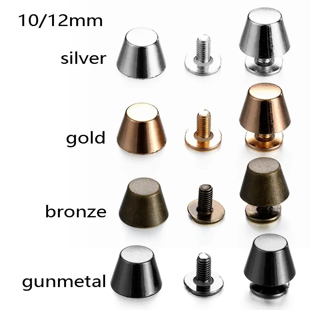 Remaches de metal tipo tornillo con cabeza redonda para cuero - imagen 3