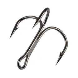 Anzuelos triples con púas de acero carbono alto afilado para pesca