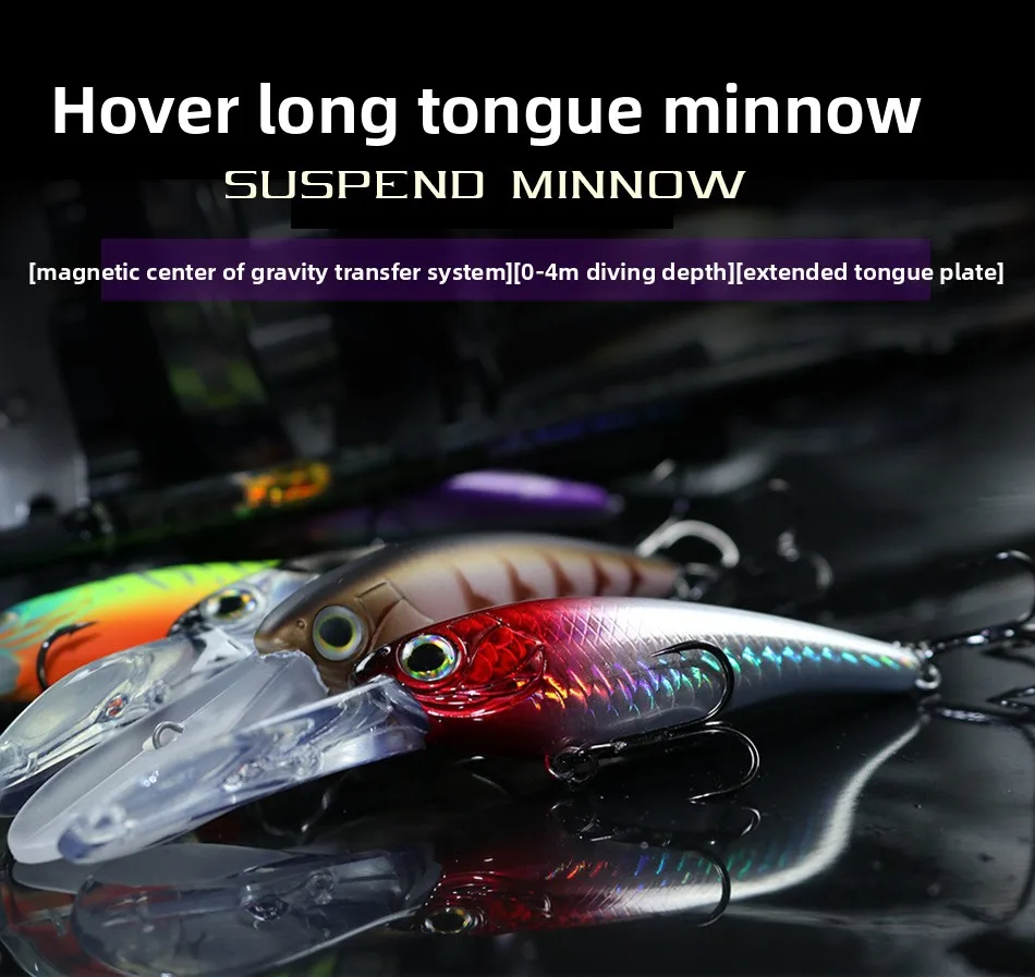 Señuelo MUKUN tipo jerkbait/crankbait en color shad