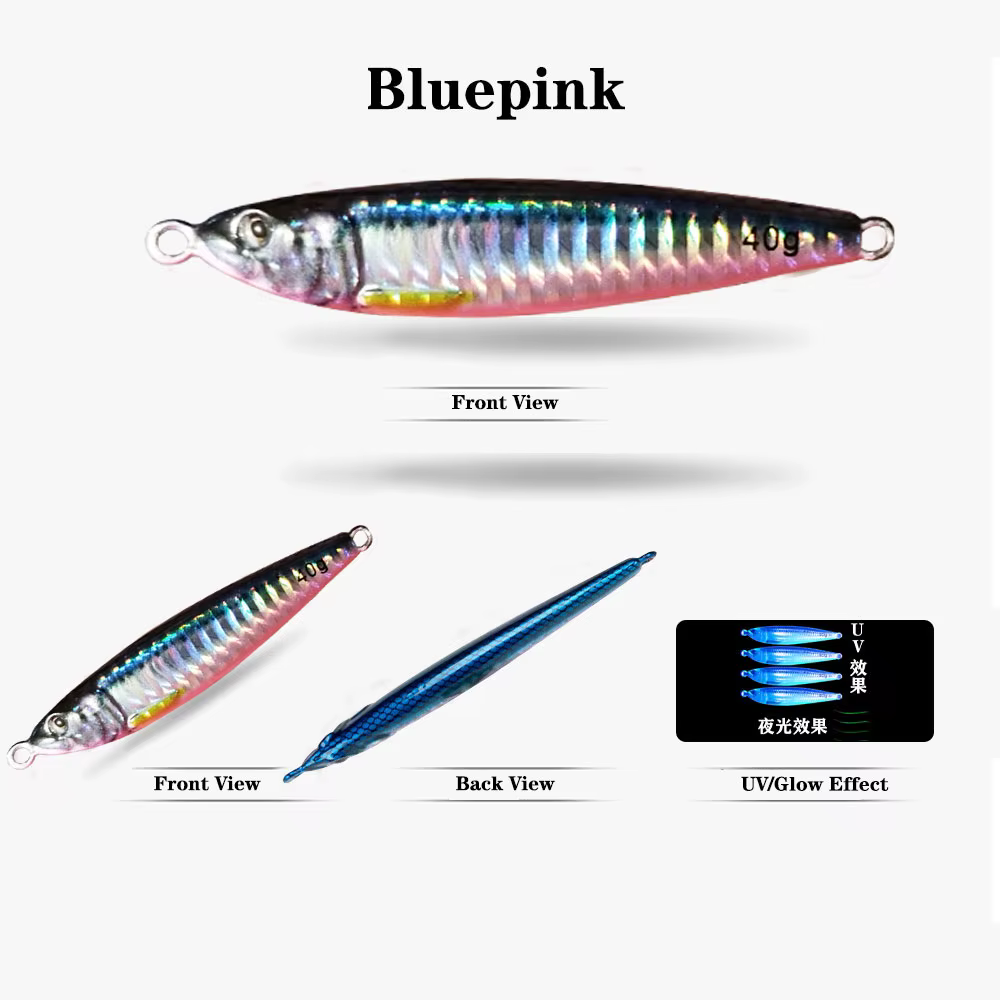 Señuelo Jig Lento UV 3D – Cebo Hundente de Metal para Pesca - imagen 4
