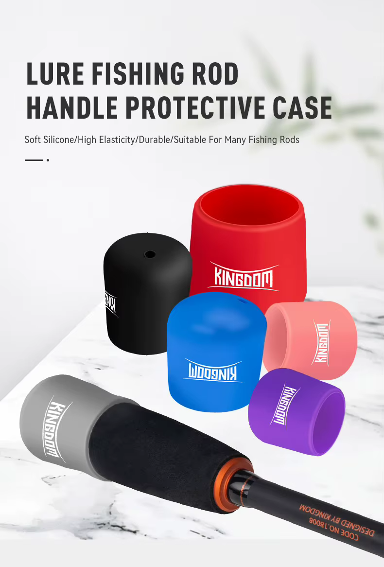 funda protectora de silicona para caña de pescar