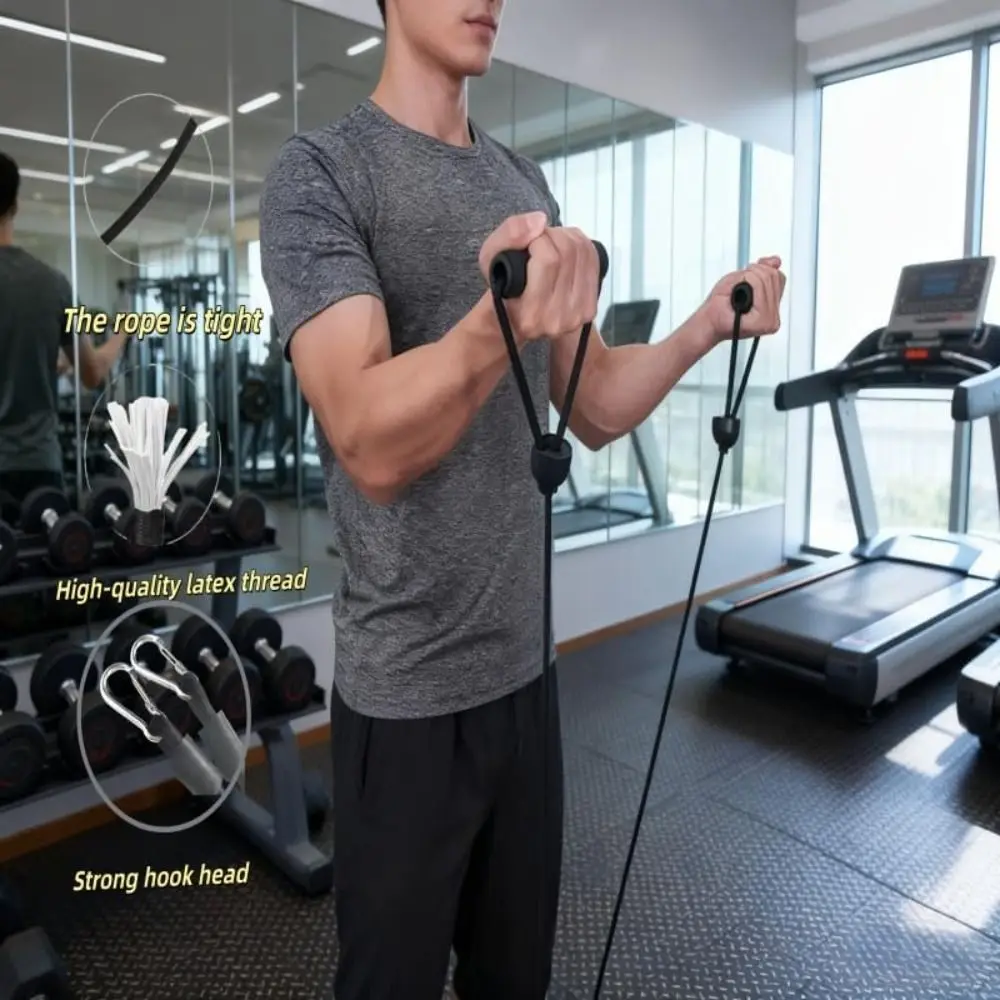 Bandas de resistencia con asa y pedal desmontable para fitness - imagen 4