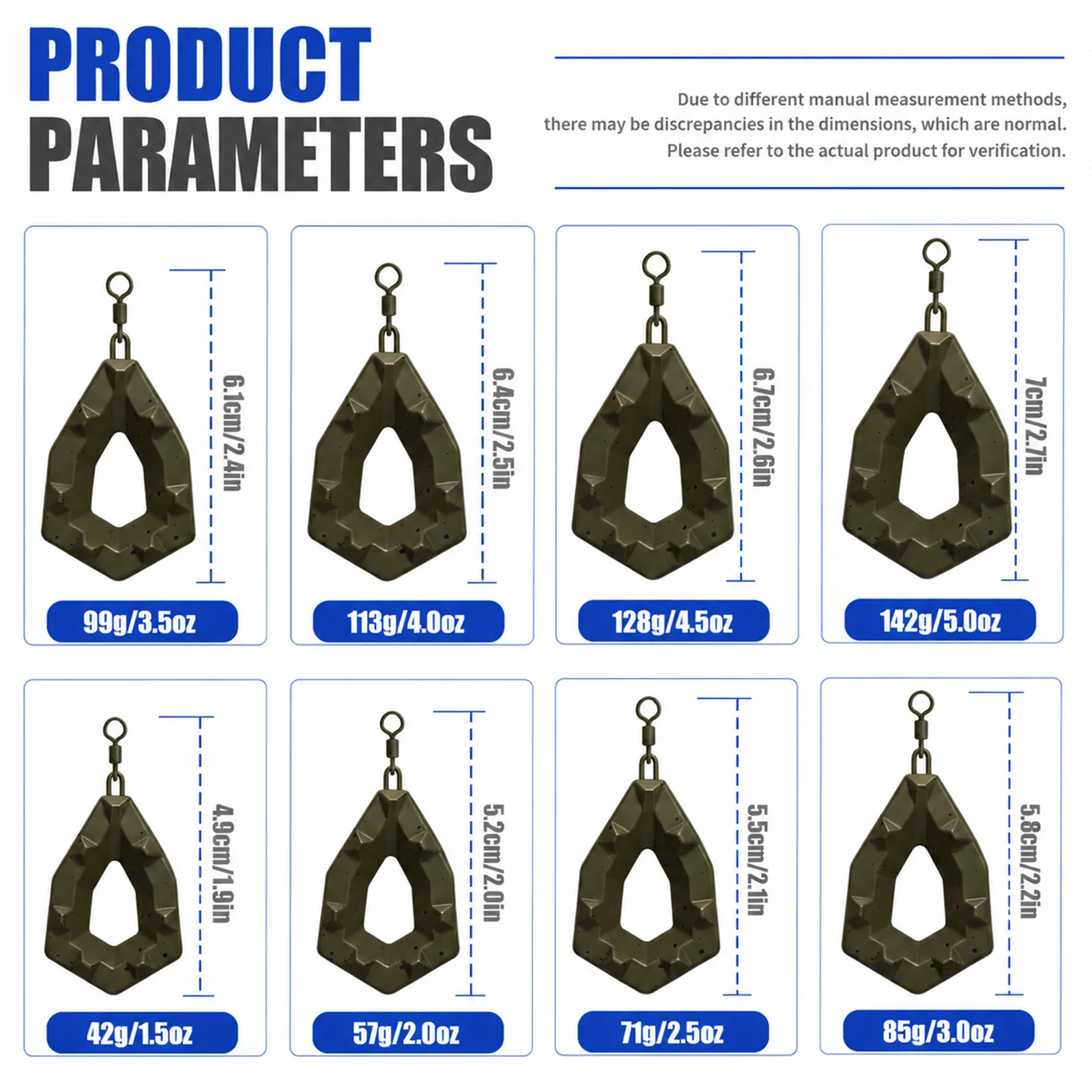 Aparejos para carpa con plomos camuflaje diamante y anzuelos - imagen 5