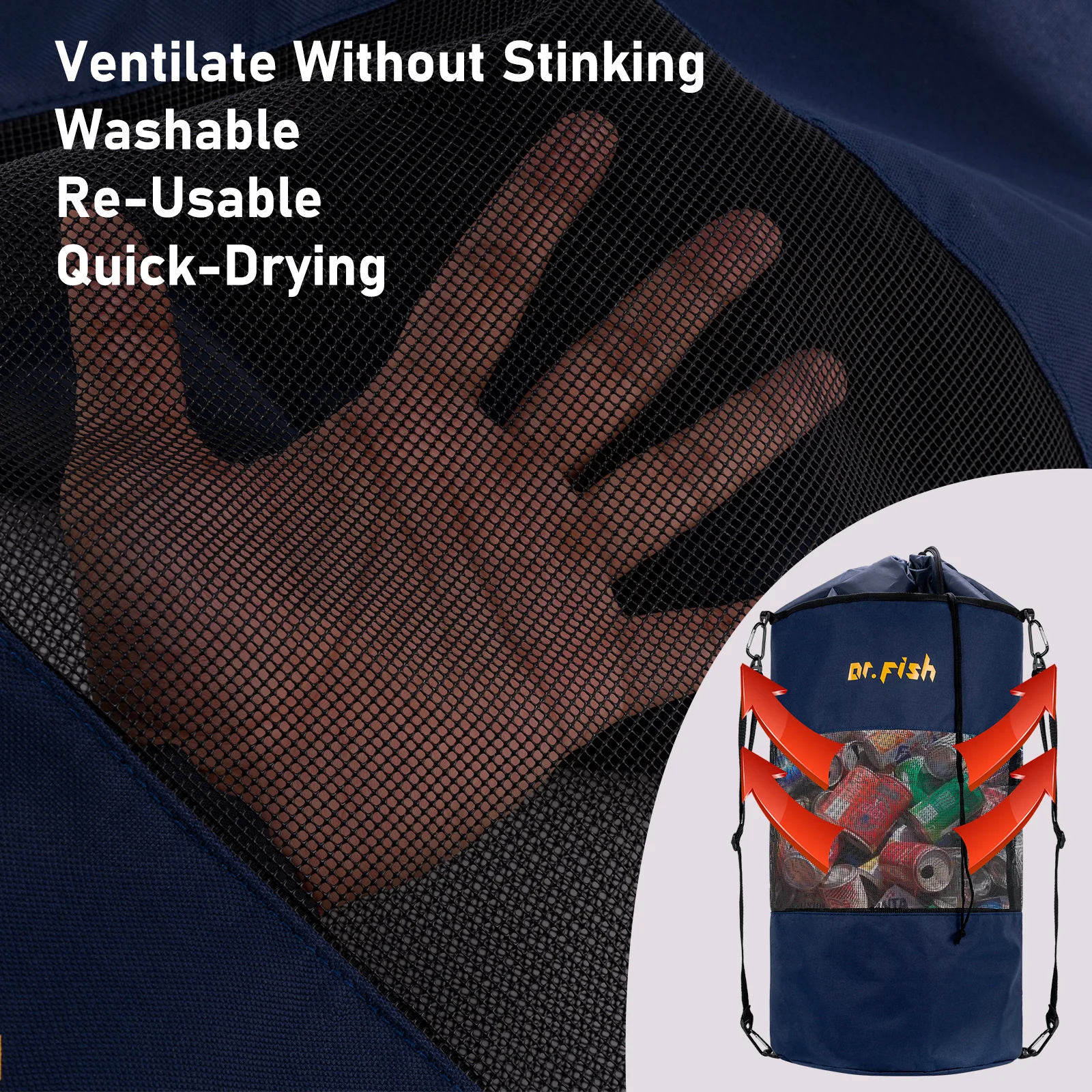 Bolsa de basura para barco: contenedor reutilizable grande ideal pesca - imagen 5