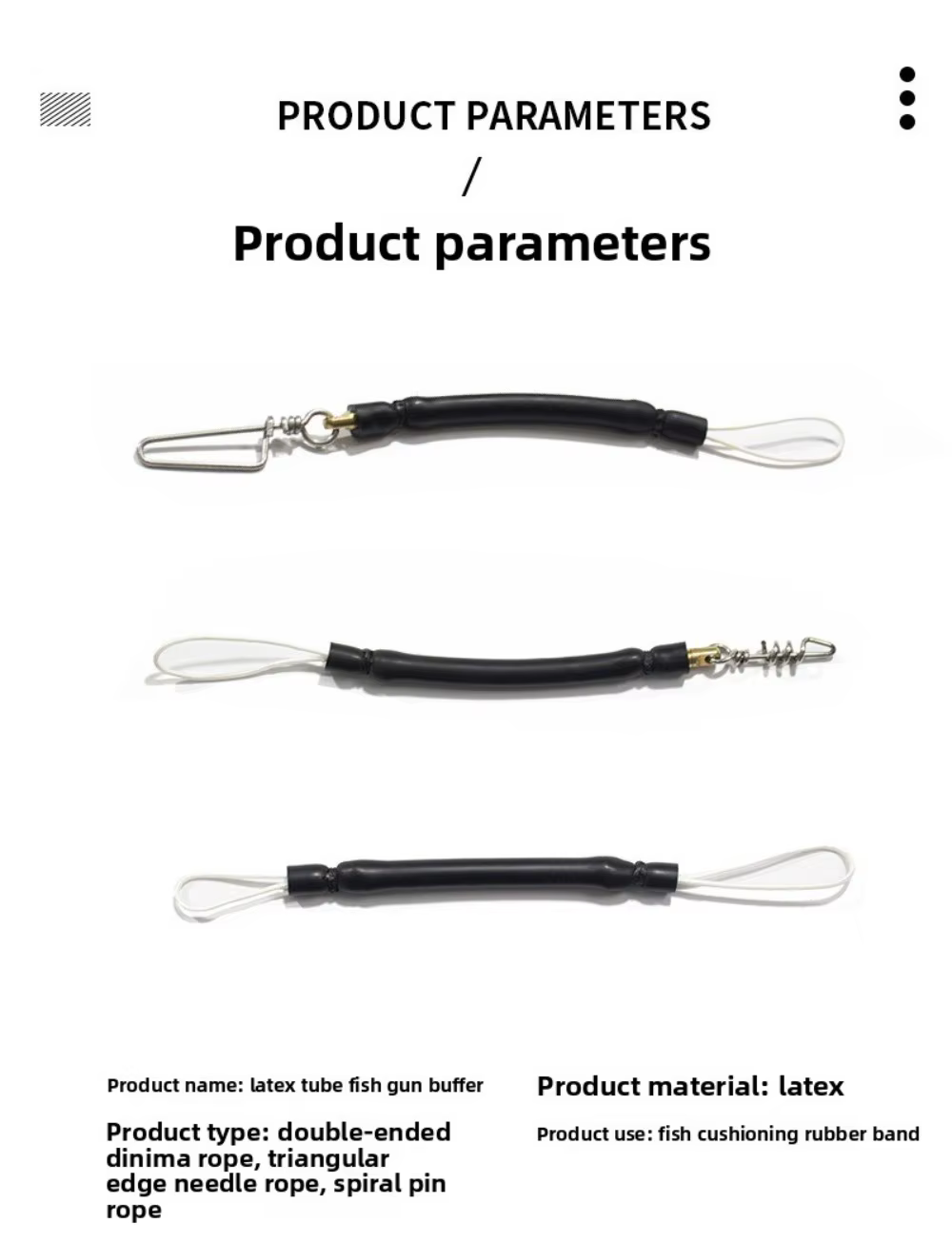 Clip y pasador de acero inoxidable