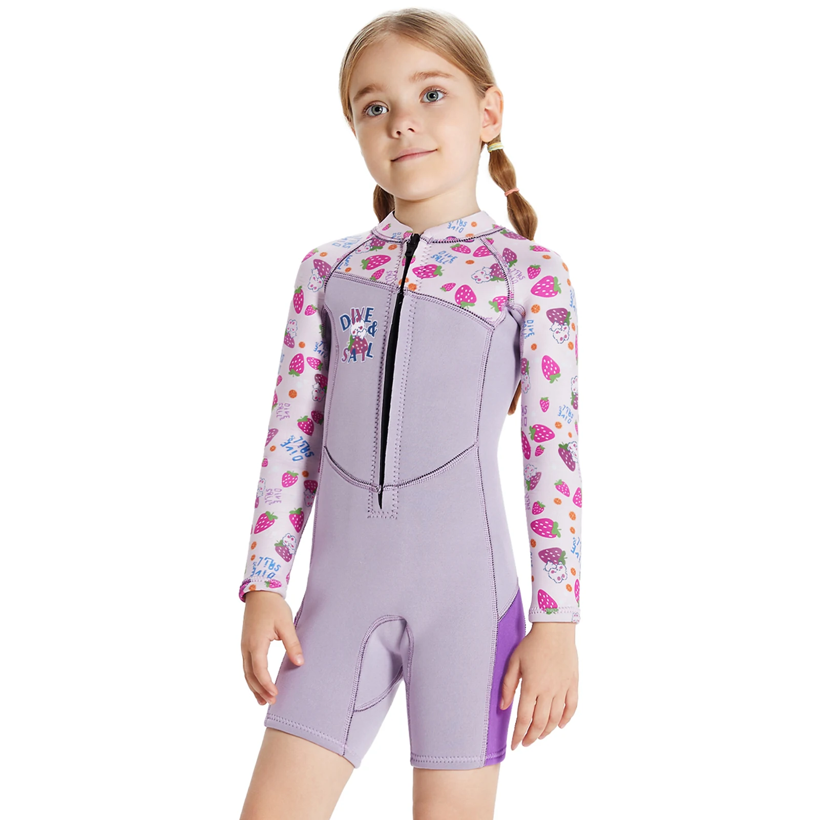 Traje de neopreno cálido una pieza manga larga para snorkel - imagen 2