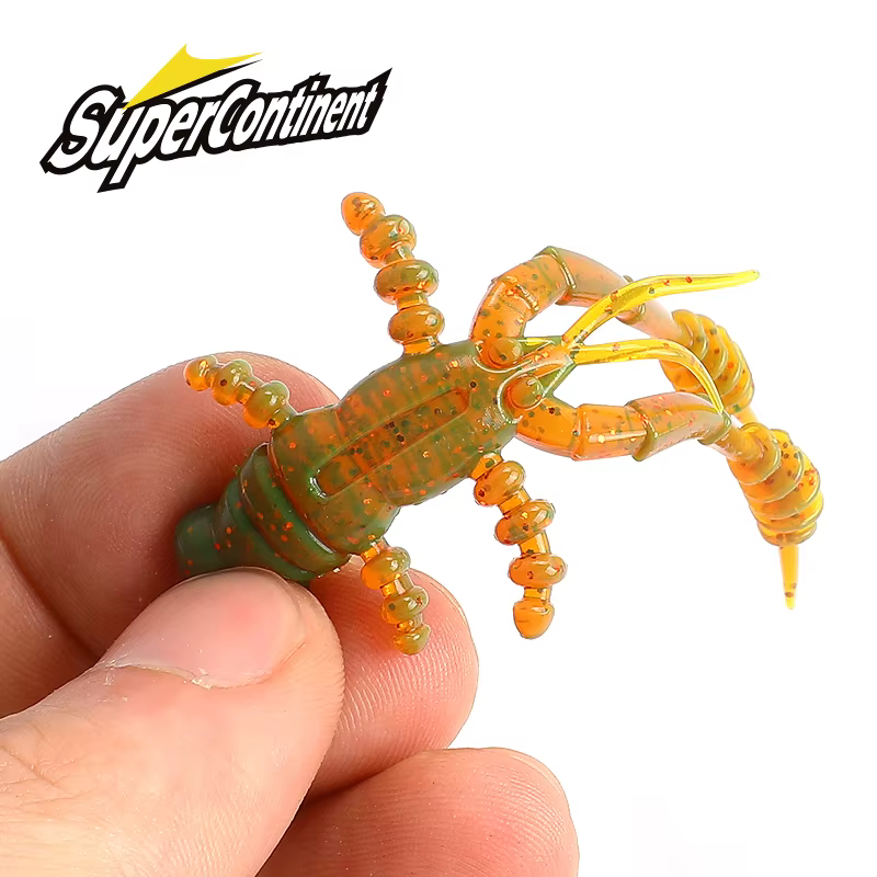 Señuelo langosta suave 7,2/4,7 cm con aroma camarón para agua salada - imagen 4