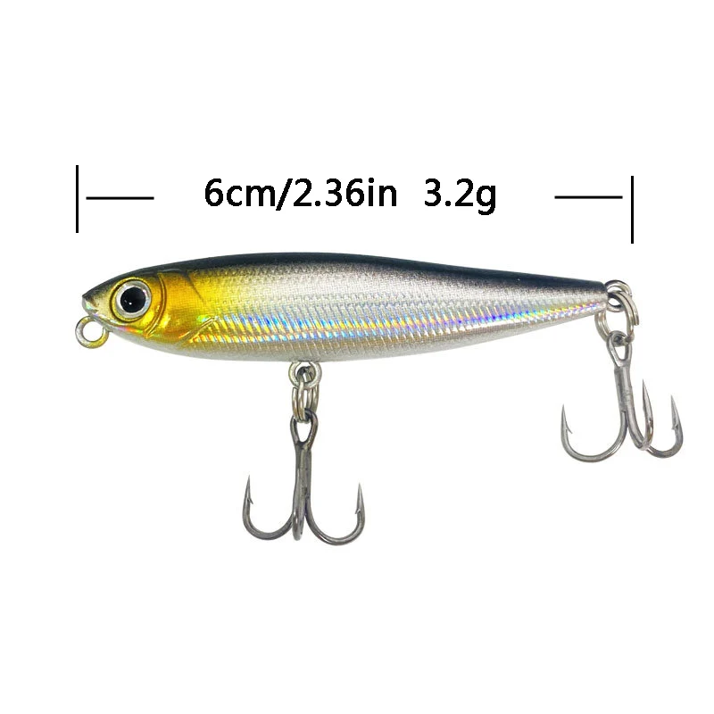 Wobbler Lápiz Flotante 6cm – Señuelo para Agua Dulce - imagen 5