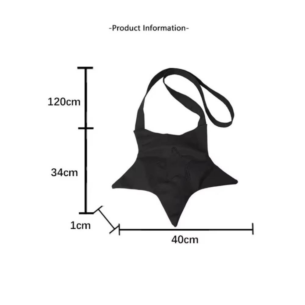 Bolso de hombro informal con forma de estrella para mujer, bolso de lona de Color sólido para mujer, bolsos de mensajero portátiles para mujer, bolso cruzado