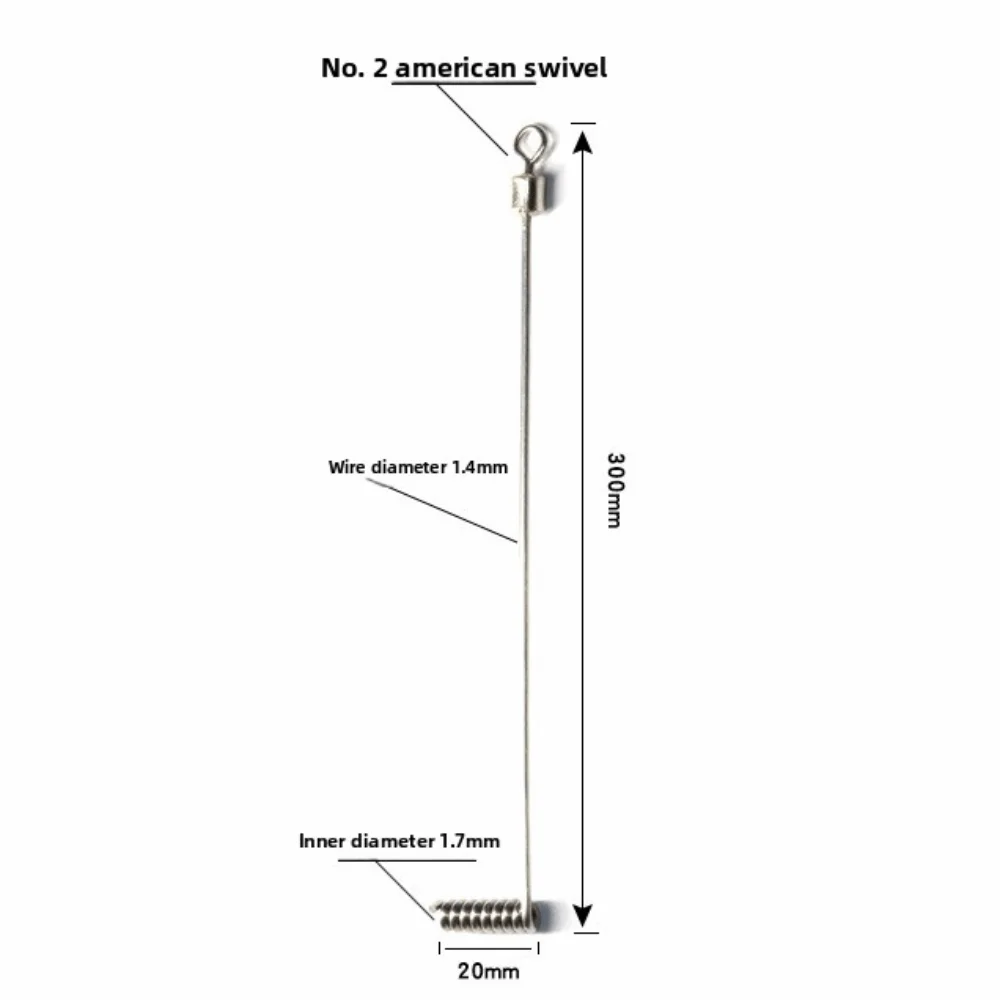 Eslabones giratorios de acero inoxidable en L para pesca deportiva - imagen 3