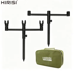 Hirisi KT1601 Rod Pod de Aluminio para Carpfishing con Bolsa
