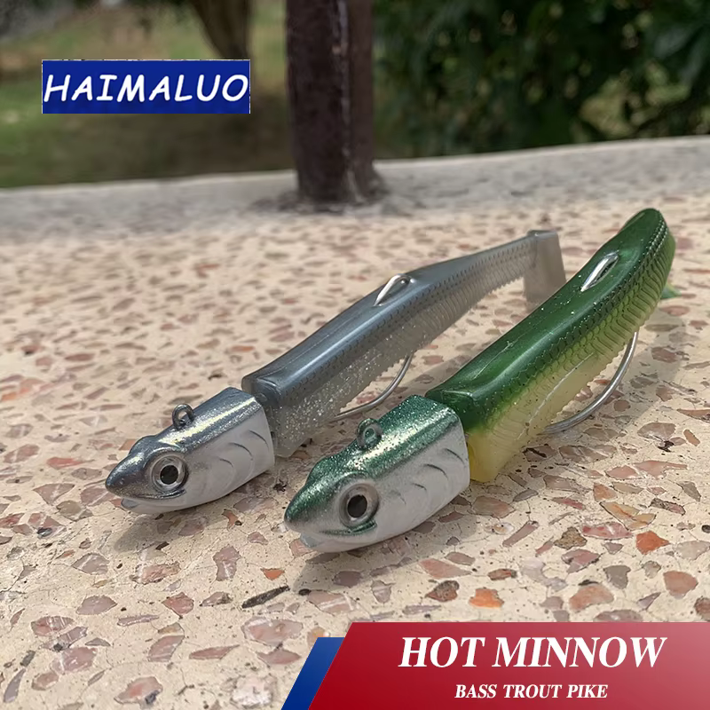 Haimaluo Swimbait Minnow 7cm – Vinilo para lubina y lucio - imagen 3